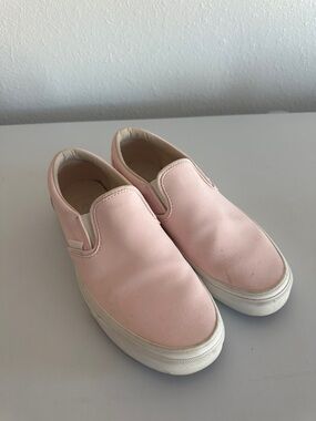 Vans Blush Pink Slip-On Canvas Sneakers